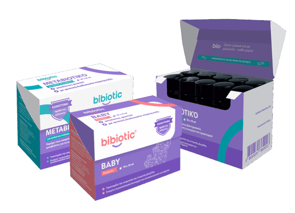 2 τεμ. Bibiotic® για παιδιά και ενήλικες + 1 τεμ. Bibiotic® για βρέφη (0–3 ετών)